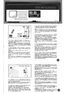 Rollei Pocketline manual. Camera Instructions.
